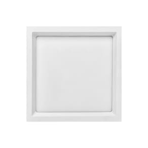 Painel De Led Stella Quadrado Deep De Embutir Recuado 22w Bivolt Branco 3000k Luz Amarela