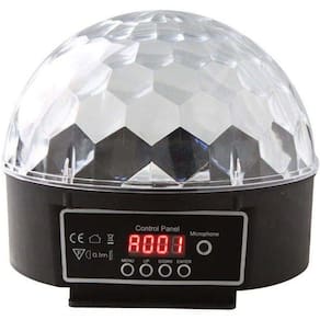 Globo Luz Pra Festa Magic Ball Bola Maluca 6 Cores Painel Digital Bivolt Automática