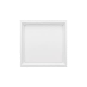 Painel De Led Stella Quadrado Deep De Sobrepor Recuado 17w Bivolt Branco 3000k Luz Amarela
