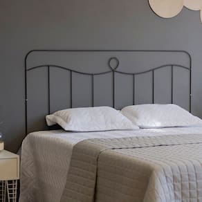 Cabeceira para Quarto Aramada Vaticano - Casal Preto