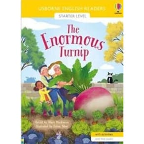 The Enormous Turnip - Usborne English Readers - Level Starter - Book With Activities And Free Audio