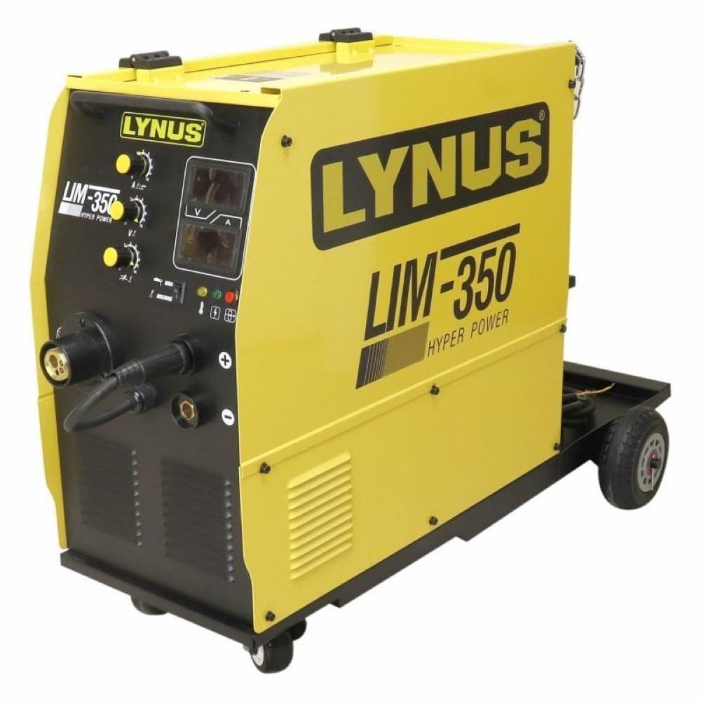 Máquina Inversora De Solda Mig Mag Trifásica 350a 220/380v Com Garra Negativa Lim-350hp Lynus