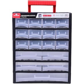 Organizador Plástico 315x140x385mm 17 Gavetas Worker
