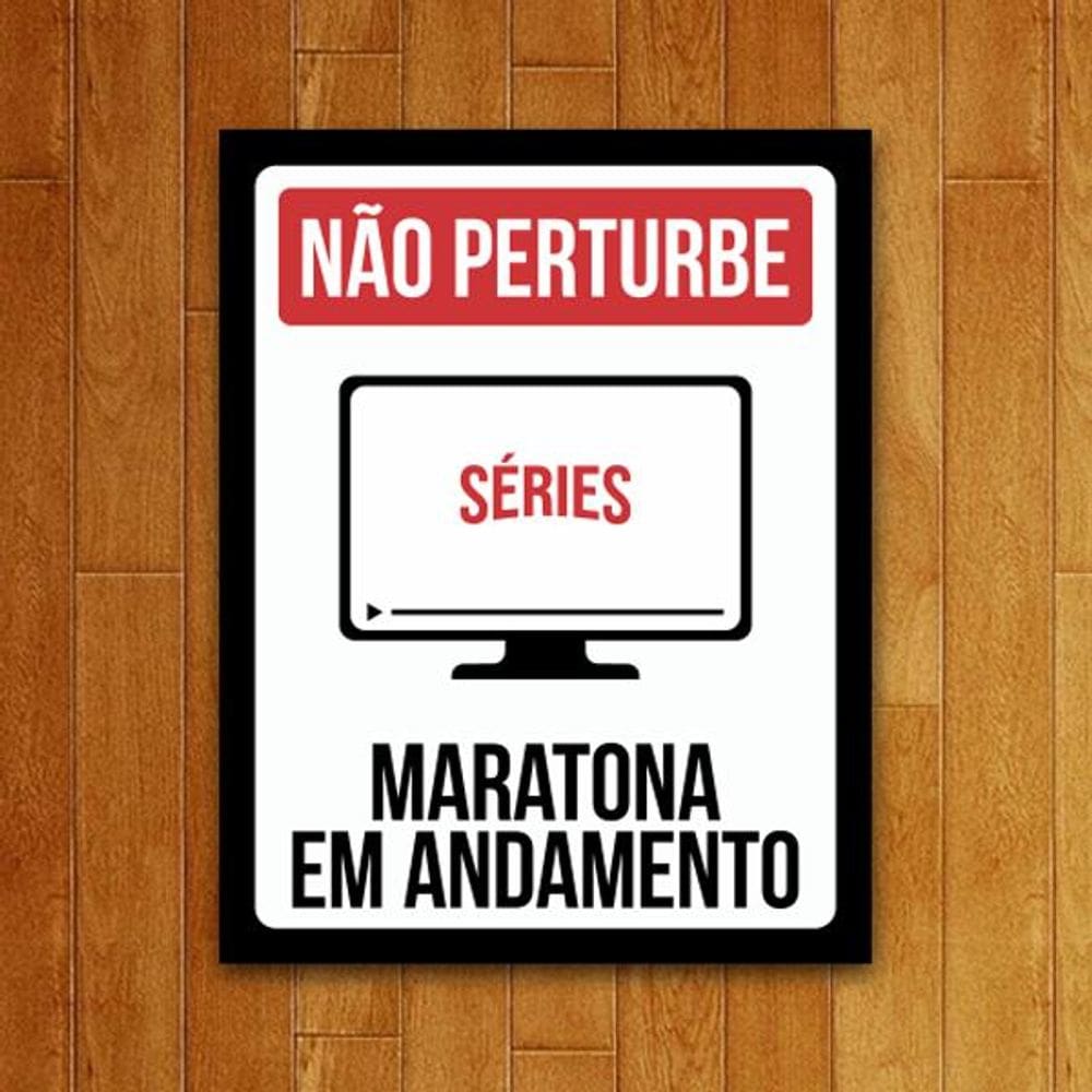 Placa Decorativa - Maratona Em Andamento