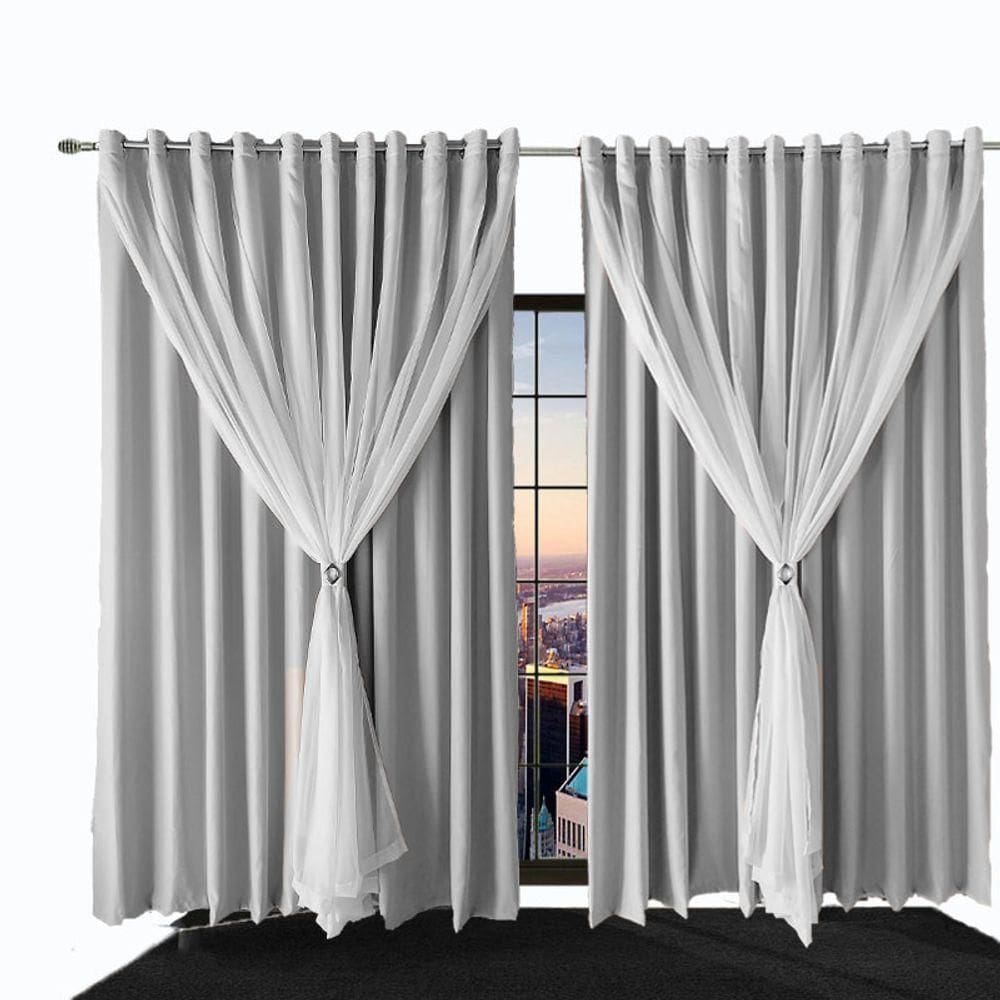 Cortina Sala E Quarto 2,50x1,60 Tecido Blackout Ana Branco