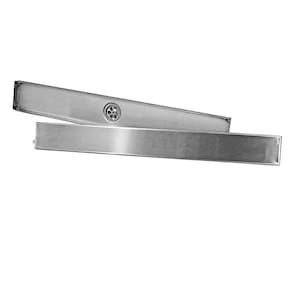 Ralo Invisivel Linear 60cm Aço Inox Anti Odor Anti Inseto Banheiro Lavabo Resistente
