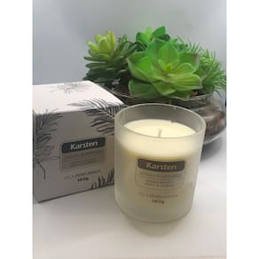 Vela Perfumada Jardim Suspenso Branco 180G- Karsten