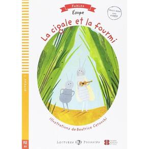 La Cigale Et La Fourmi - Hub Lectures Poussins - Niveau 1 - Livre Avec Video Multi-ROM