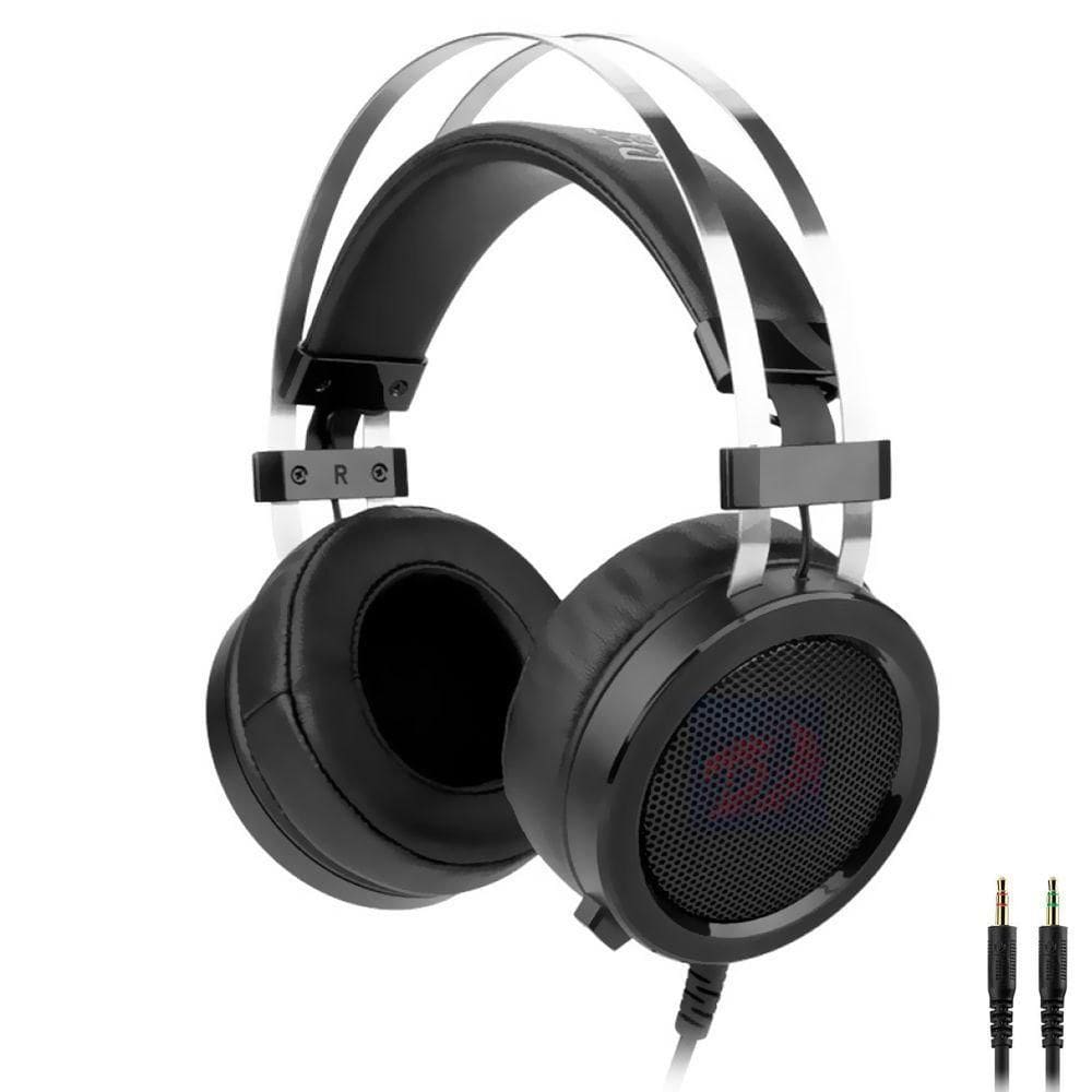 Fone Gamer Redragon H901 Scylla - Com Fio - Preto - Prata