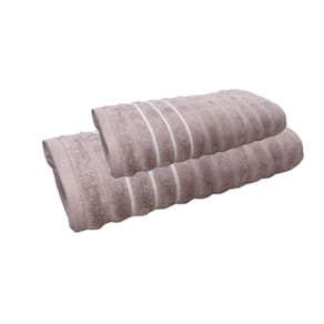 Jogo de Toalhas de Banho 2 peças Leve Macia Ondulada Jacquard Wave Corttex