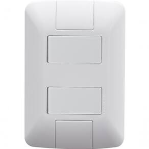 Kit 3 Conjunto 4x2 2 Interruptores Tramontina Aria 6a 250v