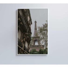 Quadro Torre Eiffel Paris 40x60 Cm Adesivo Fotográfico