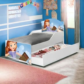 Cama Lívia Encanto com Auxiliar e 02 Colchões Cambel