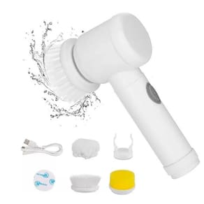 Escova Limpeza Elétrica Usb 5 Em 1 Limpeza Multiuso Cozinha