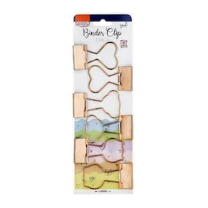 Clips Para Papel Binder 25mm Blister Com 6 Unidades