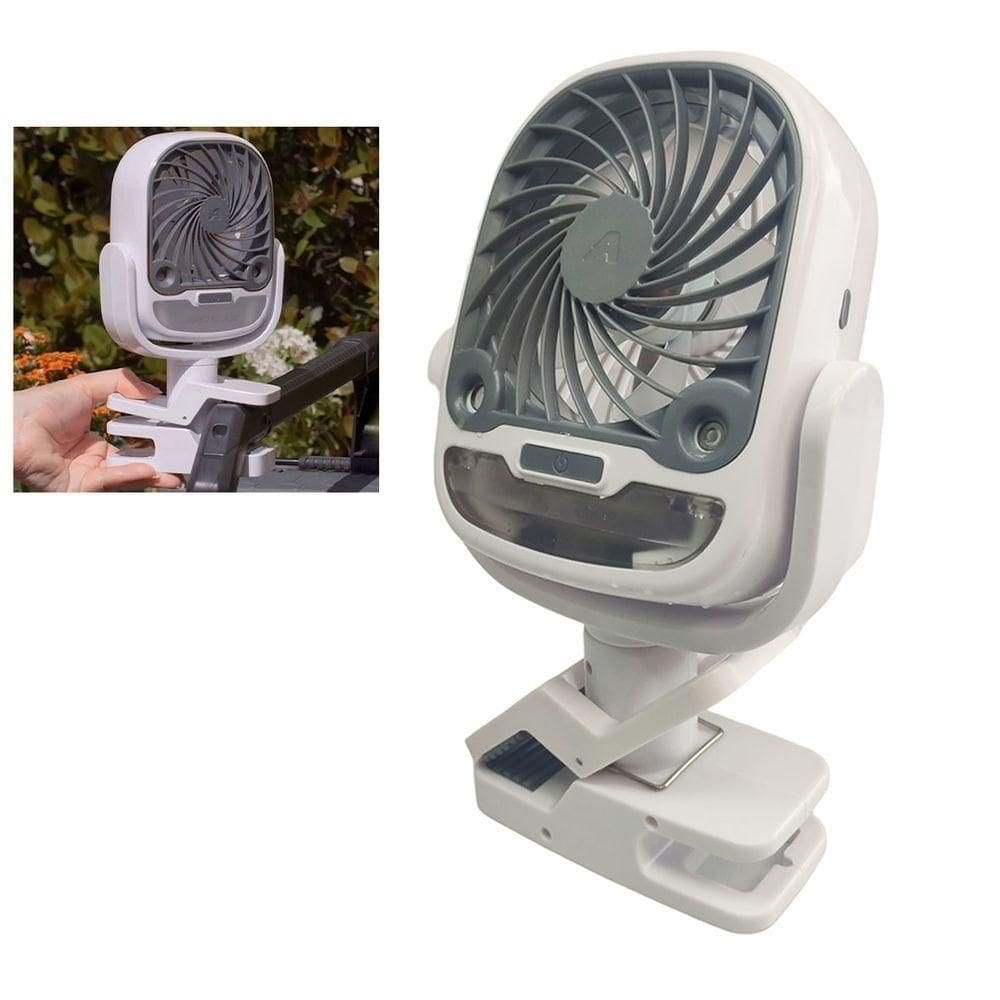 Ventilador Mesa Umidificador Recarregável Portátil