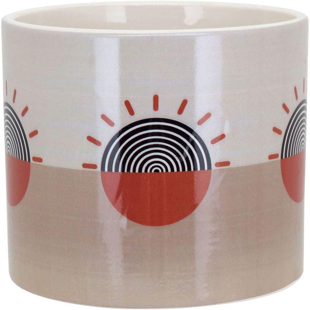 Cachepô Cerâmica 11x13x13cm Cinza