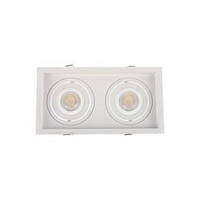 Spot de Embutir Recuado Nordecor Flea Duo para 2 Lâmpadas PAR20 E27 Bivolt