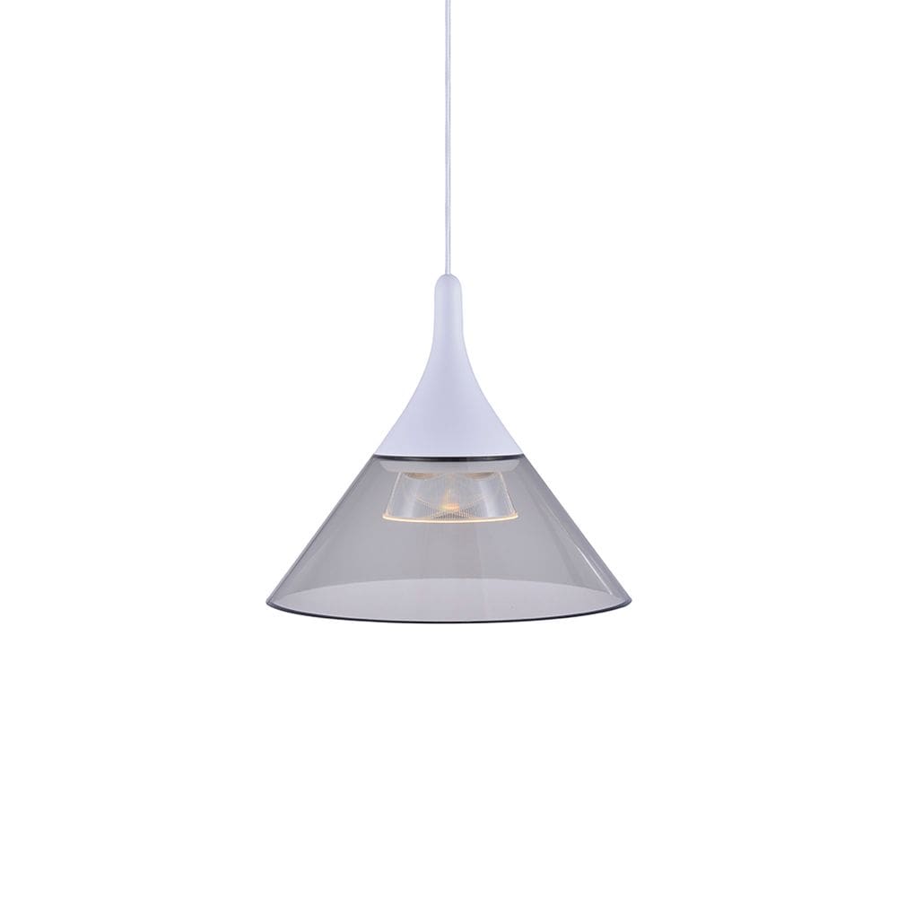 Lustre Pendente Nordecor Thom 2693 Branco Led Bivolt