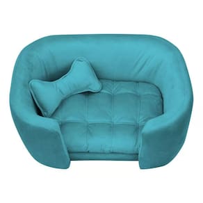 Cama Pet Poltrona Baby Hanna Veludo - Ssx Multicoisas Cor Azul Turquesa