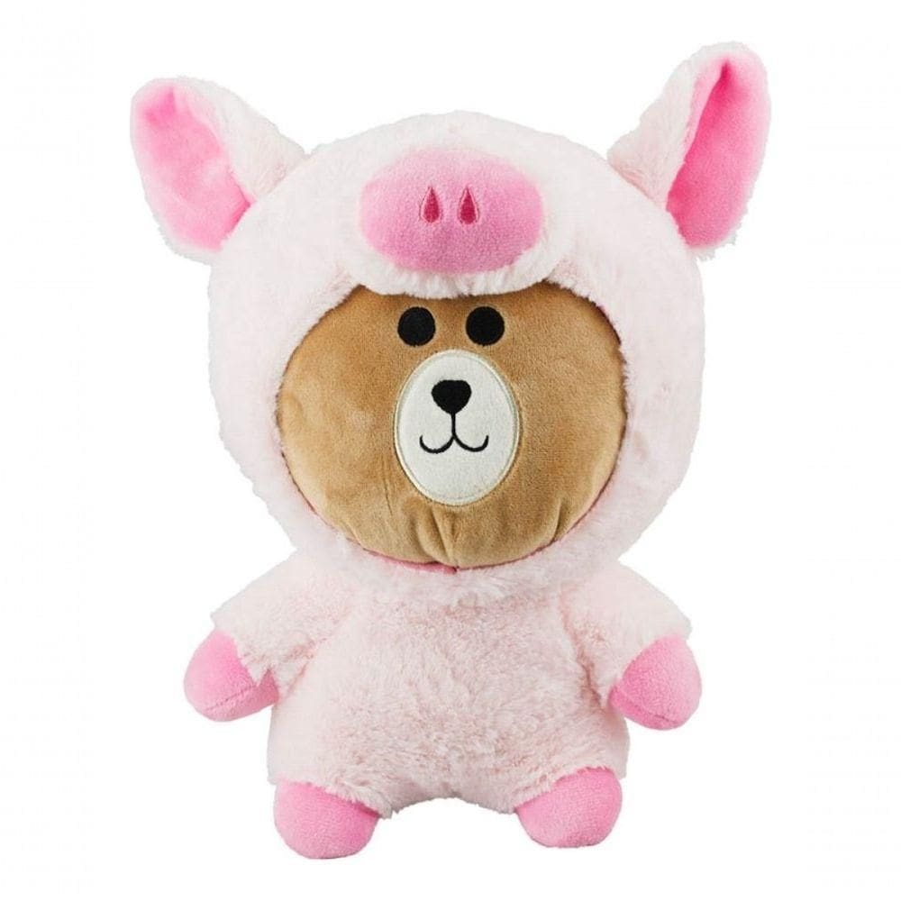 Urso Fantasiado Porco 30cm Pelúcia