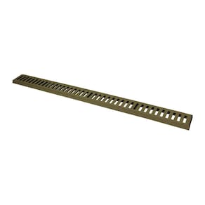 Ralo Grelha Linear Com Caixilho Em Alumínio Fendi 10x100cm