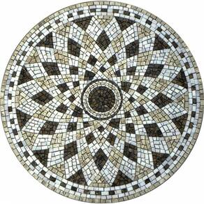Piso Em Mosaico Romano Semente De Girassol I Tamanho 150cm