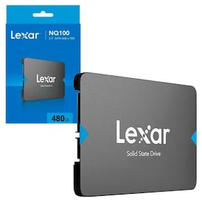 Ssd 480gb Lexar Nq100, Sata Iii (6gb-s), Leitura 550mb-s, 2.5 - Lnq100x480g-rnnnu