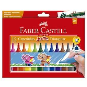Caneta Hidrográfica 12C Jumbo Triangular 150212J Faber