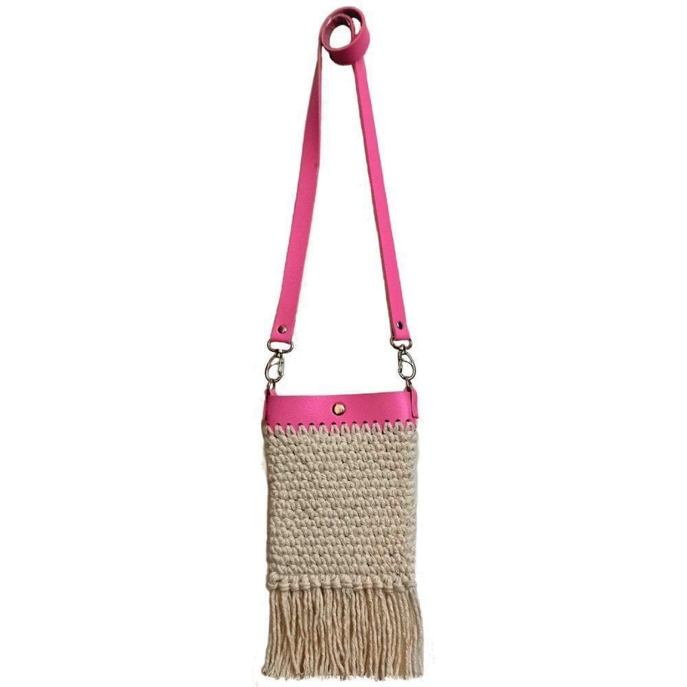 Kit Bolsa Crochê - Rosa - Kits For Kids