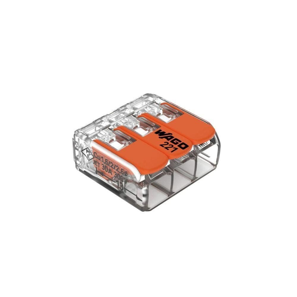 Conector Automático 221-613 Até 6,0mm 3 Polos 41a - Wago