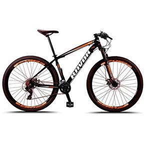 Bicicleta Aro 29 Freio A Disco 27 Velocidades Cubo Alúminio K7 Cor:laranja;tamanho:21"