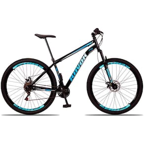 Bicicleta Bike Aço Aro 29 Suspensão Dianteira 21 Velocidades Freio A Disco Azul