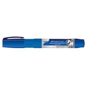 Pincel Marcador Quadro Branco Recarregável Com Refil Faber-castell Azul