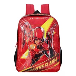 Mochila Costas Infantil Escolar Menino Liga Da Justiça The Flash Dc Comics Vermelho Luxcel