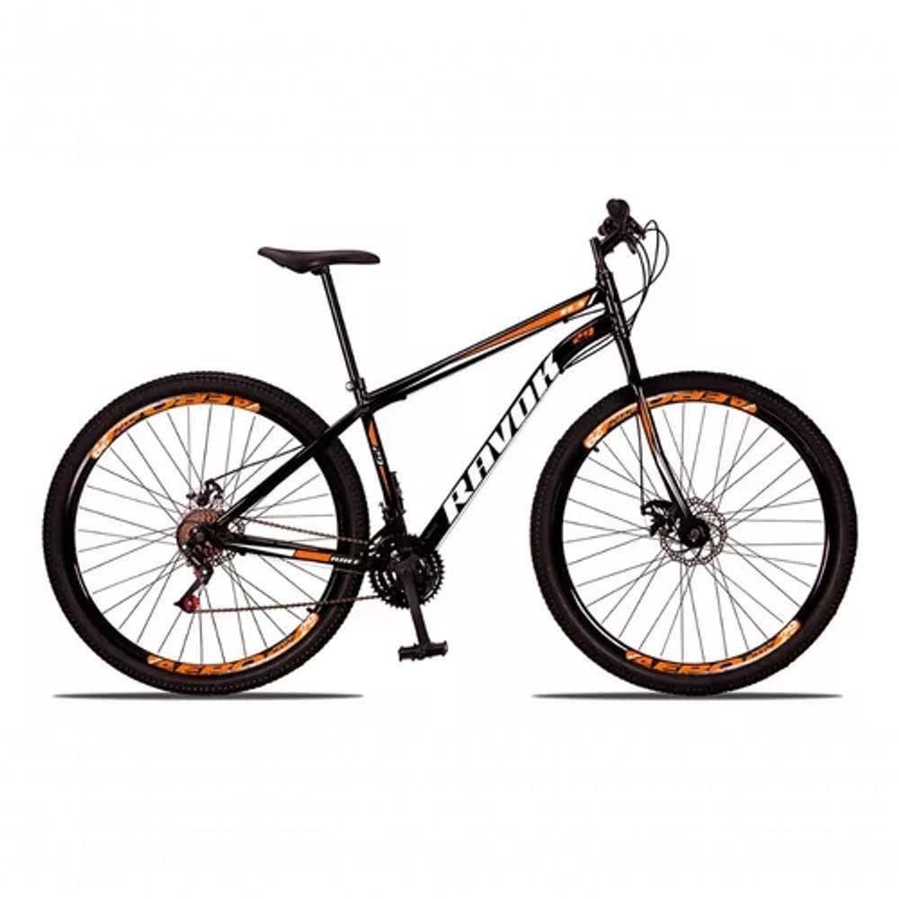 Bicicleta Aro 29 Freio A Disco Traseiro Shimano Aço 21 Velocidades Laranja