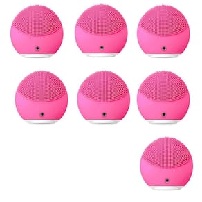 Esponja Massageadora Facial Kit 7 Unidades Usb Skin Care Pele Rosto Limpeza Facial Pele Esfoliante
