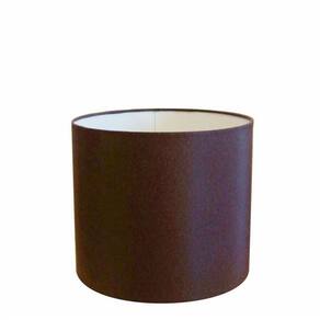 Cúpula Abajur Cilíndrica Cp-8013 Ø30x30cm Café