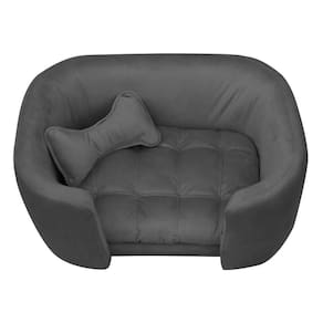 Cama Pet Poltrona Baby Hanna Veludo - Ssx Multicoisas Cor Grafite