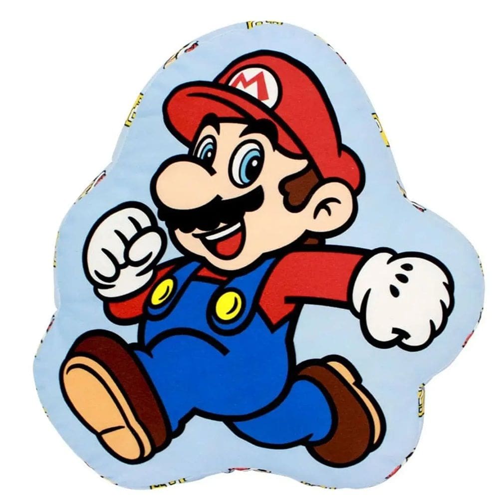 Almofada Fibra Formato de Mario Bross