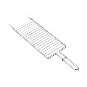 Grelha Dupla para Churrasco Carne Frango Peixe Inox 42x23cm Tramontina