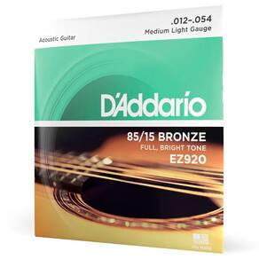Encordoamento Para Violão D`ddario Aço EZ920 .012