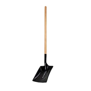 Pá Quadrada Construção Em Aço Carbono Cabo Reto N03 142cm