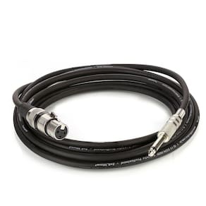 Cabo De Microfone Xlr Femea Para P10 Mono - Preto - 2 Metros