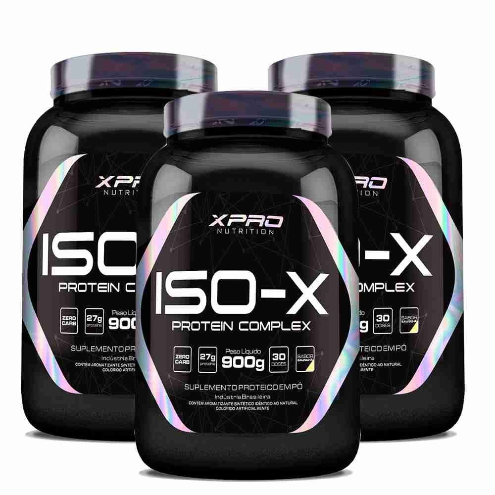 Kit 3x Iso - X Protein 900g - Xpro Nutrition