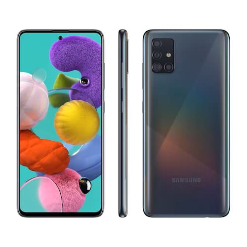 REEMBALADO: Samsung Galaxy A51 128GB Tela Infinita de 6.5 - Preto