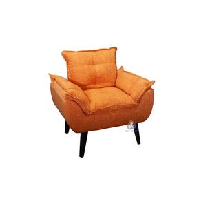 Poltrona/Cadeira Decorativa Glamour Opala Com Pés Quadrado