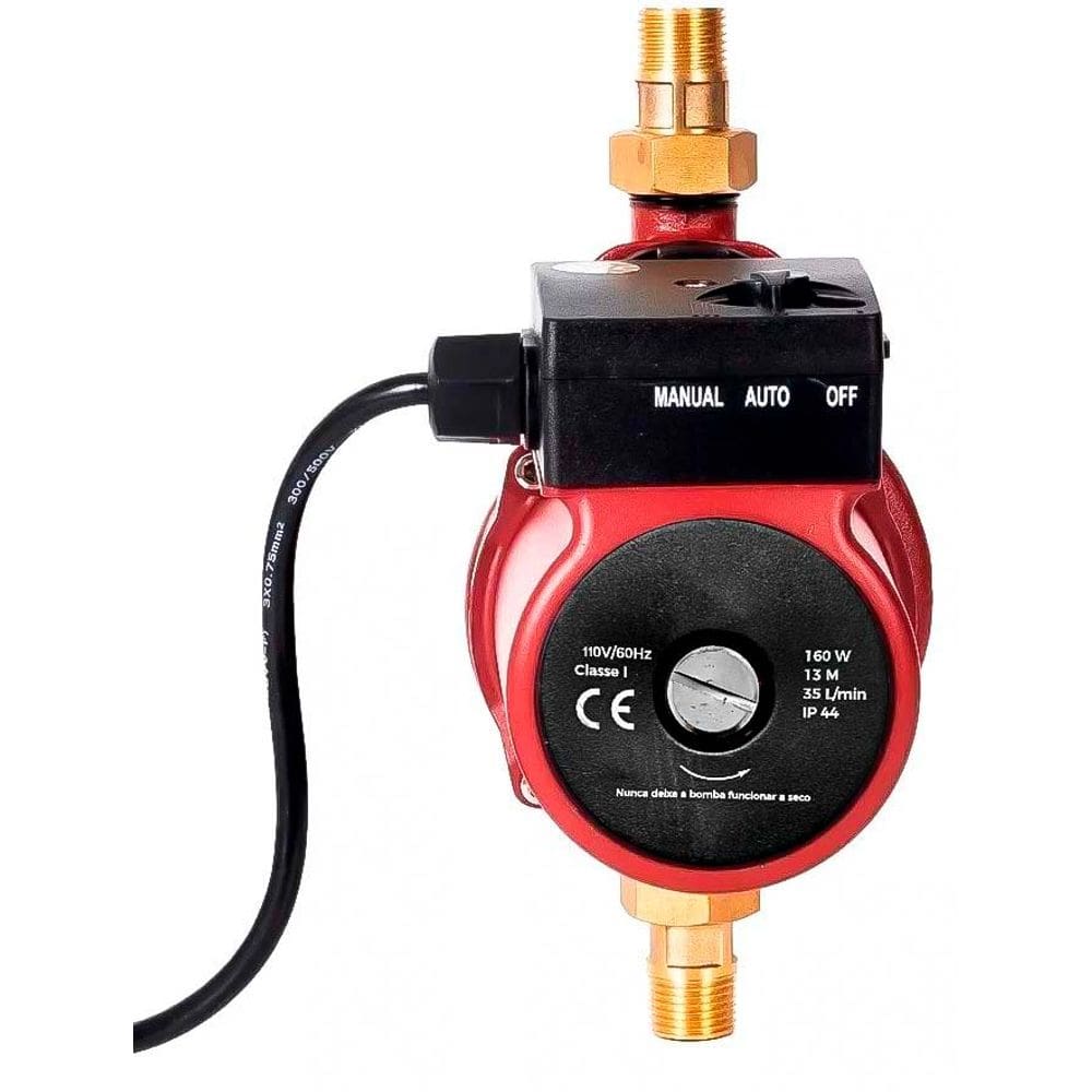Bomba Pressurizadora 13mca 160W até 4 Pontos Agua Fria e Quente 110V - Torneira, Ducha E Chuveiro