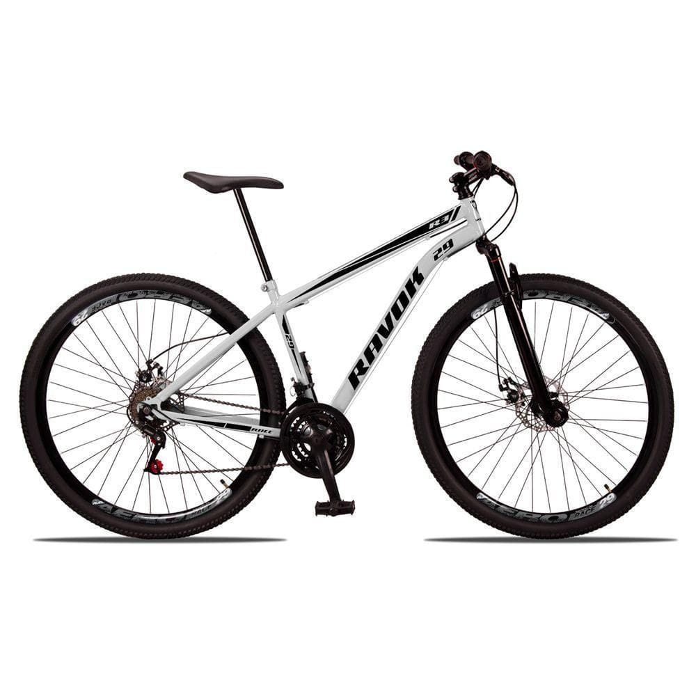 Bicicleta Mountain Bike 21 Velocidades Aço Suspensão Shimano Branco