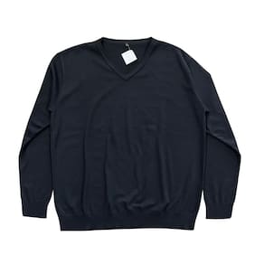 Casaco Tricot Sueter Básico Masculino Plus Size G1 e G2